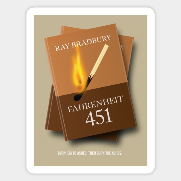 Fahrenheit 451 - Alternative Movie Poster Magnet by MoviePosterBoy